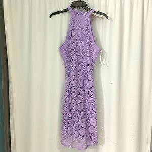 Lilac lace dress